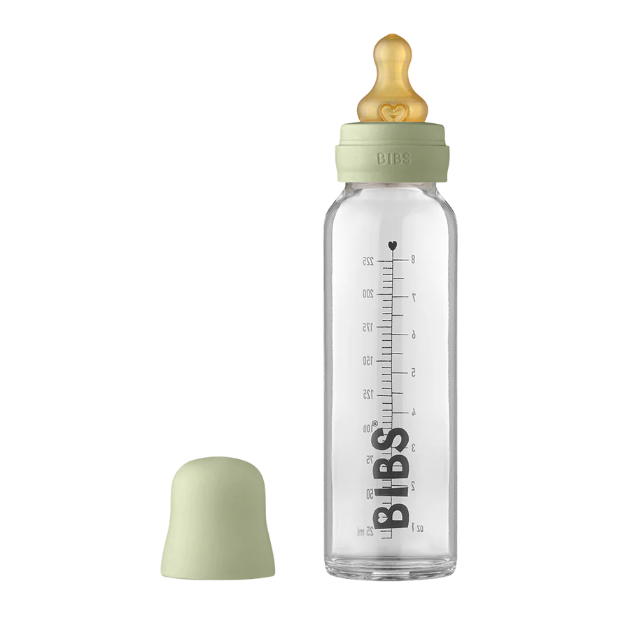 BIBS Glass Baby Bottle 225ml Bub Stuff Australia