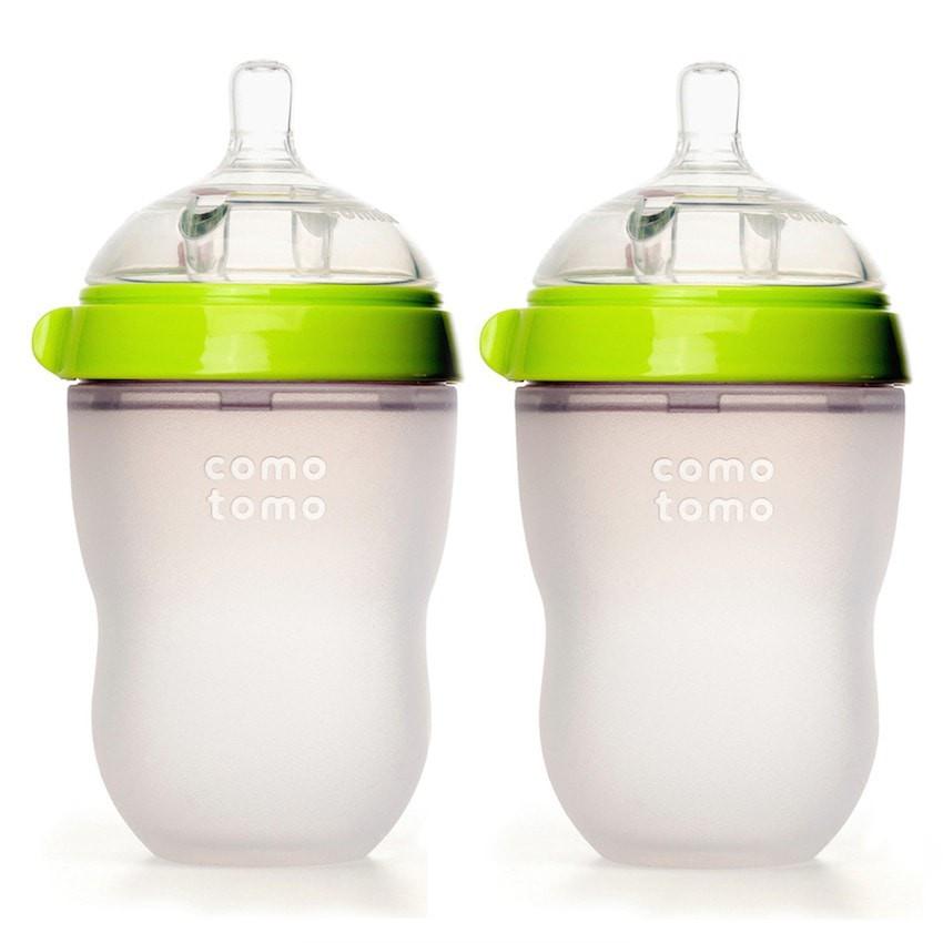 Comotomo Natural Feel Baby Bottle 250ml - Twin Pack