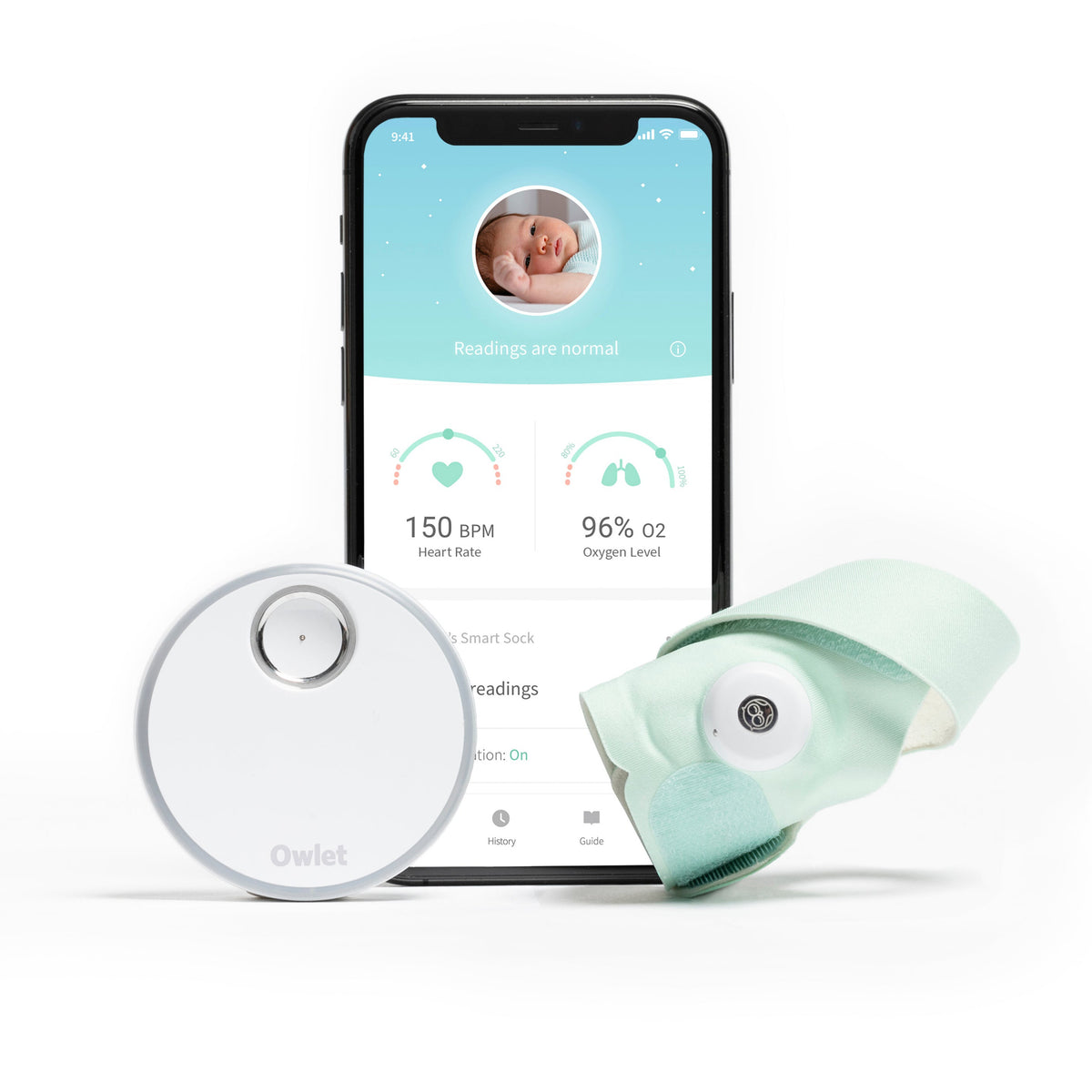 Owlet Smart Sock Baby Monitor Mint โ Bub Stuff Australia