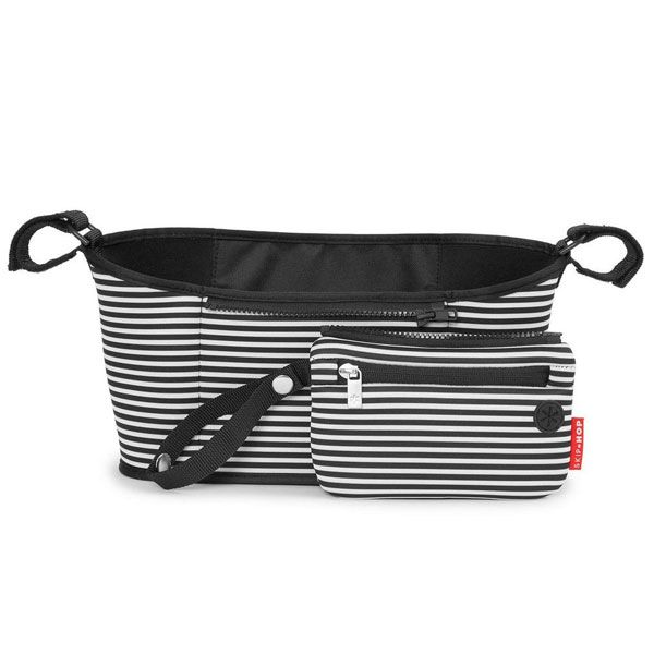 Skip Hop Grab Go Stroller Organiser Black White Stripe – Bub